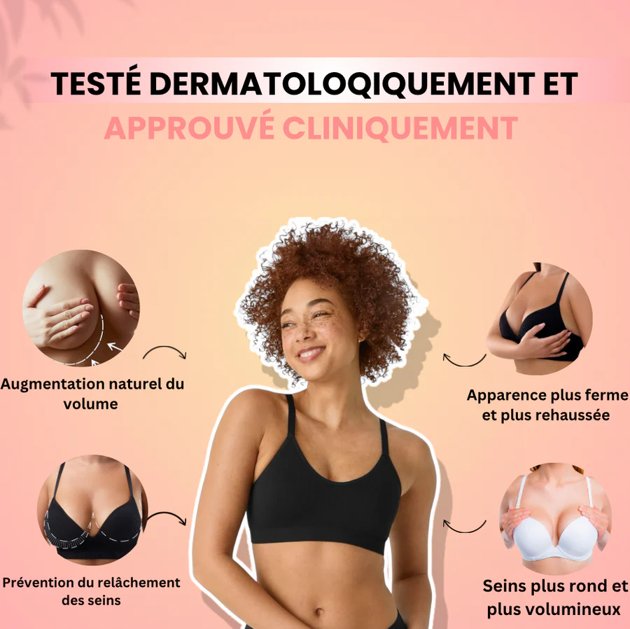 Brassière Massante-Curvélla™ - Testé dermatologiquement et approuvé cliniquement