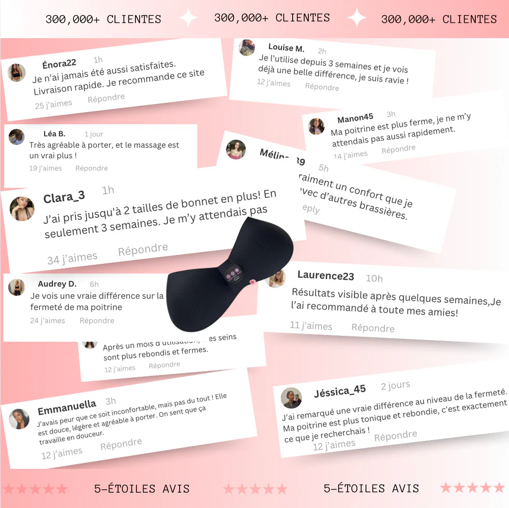 Témoignages de clientes satisfaites de la Brassière Massante-Curvélla™