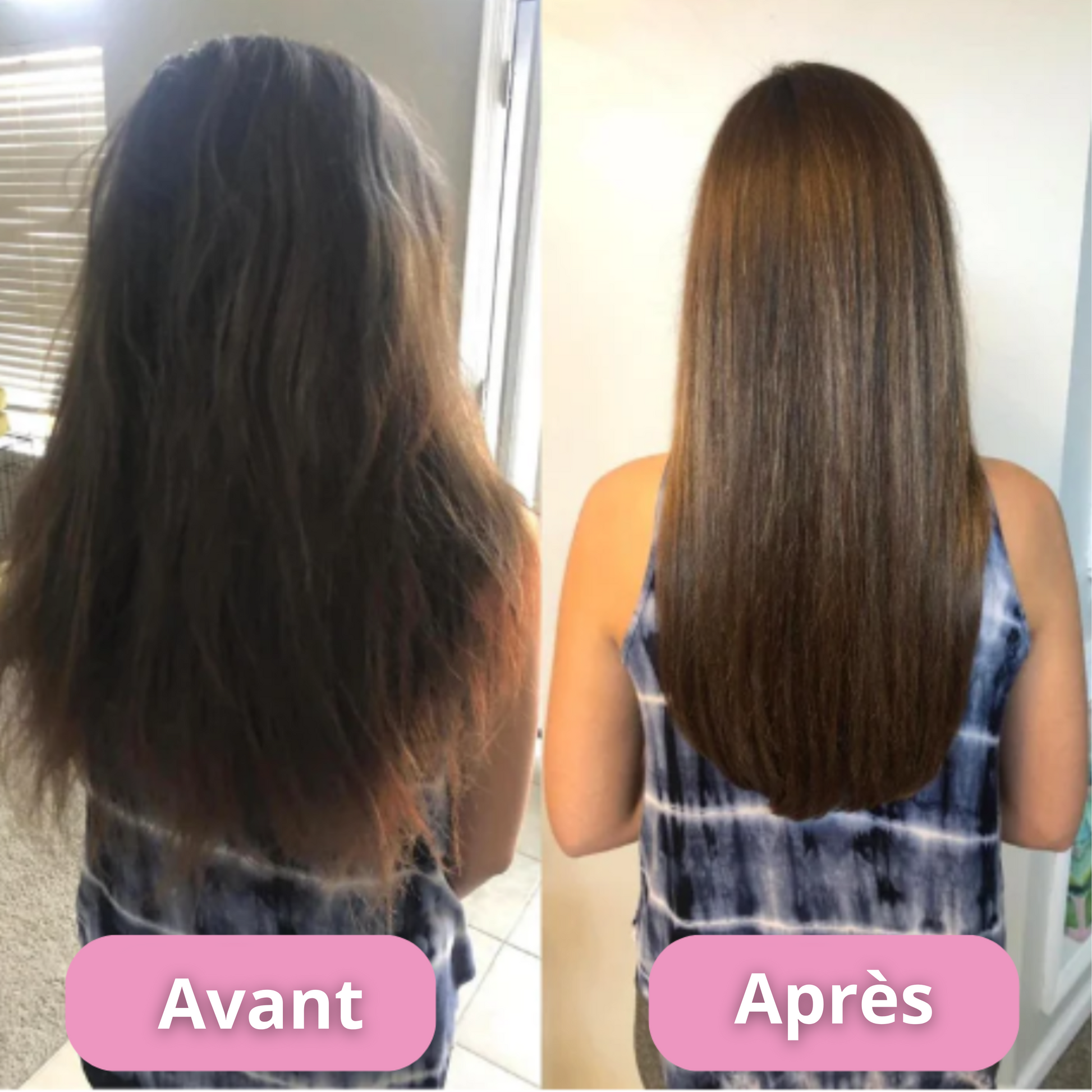 Avant et après utilisation du Luna Coupe-Fourches Pro