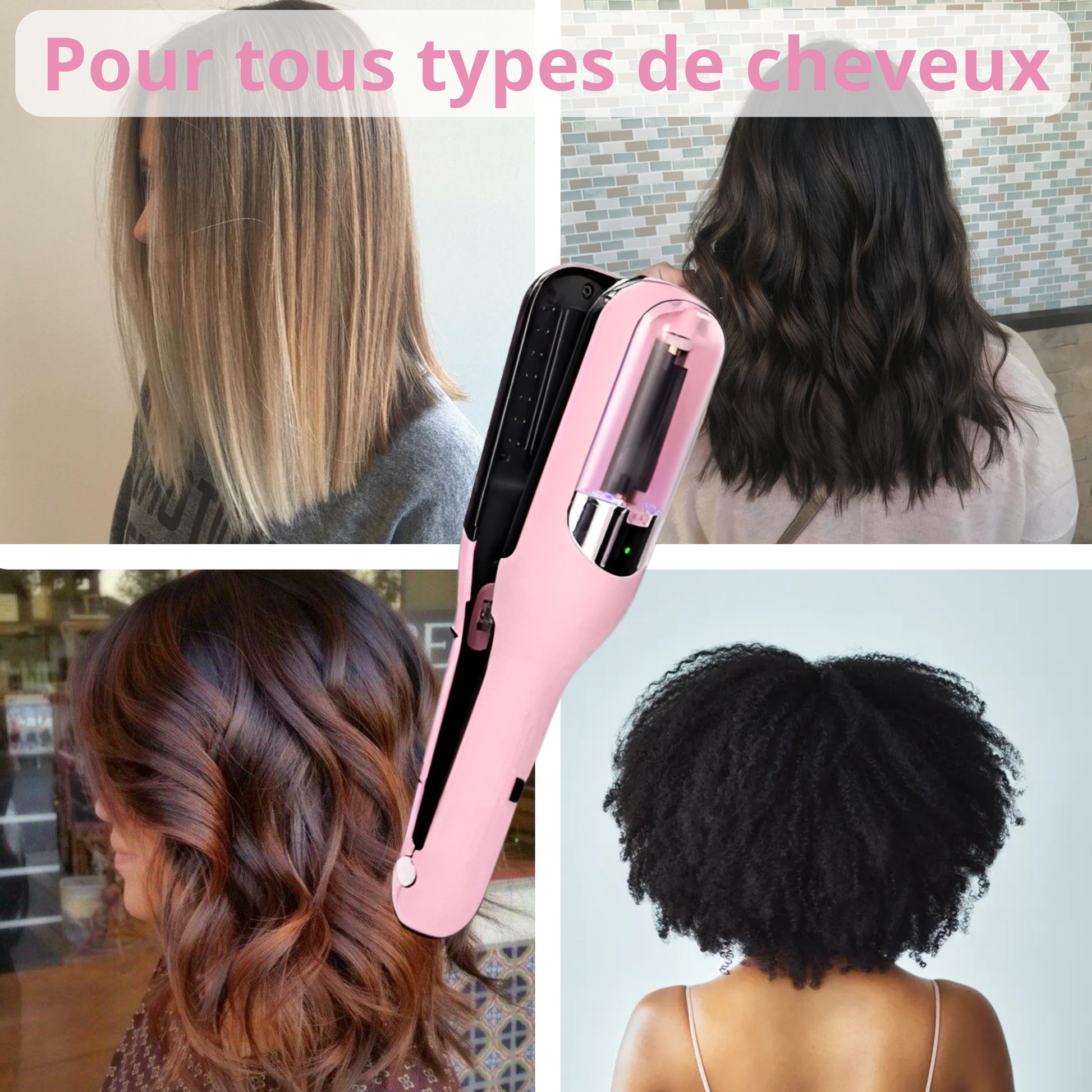 Luna Coupe-Fourches Pro fonctionne sur tous types de cheveux